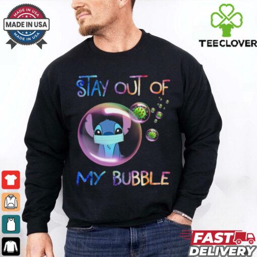 Stitch Mask & Virus T Shirt – Stay Out of My Bubble