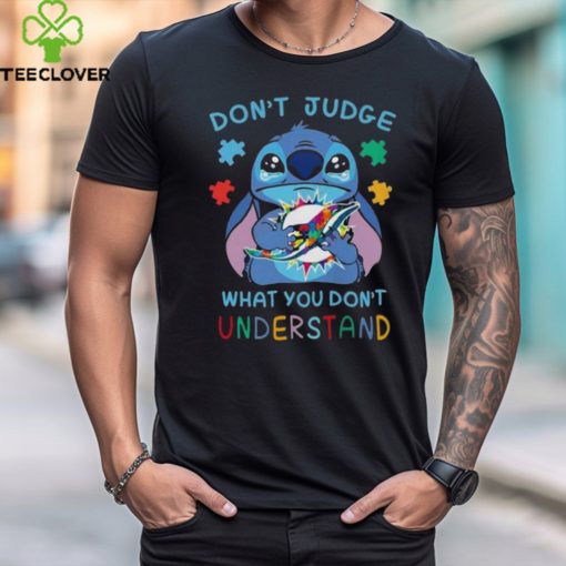 Stitch Miami Dolphins Autism Awareness Don’T Judge What You Don’T Understand Shirt