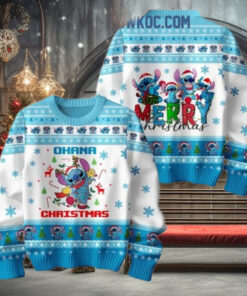 Stitch Ohana Christmas Merry Christmas To All Ugly Sweater