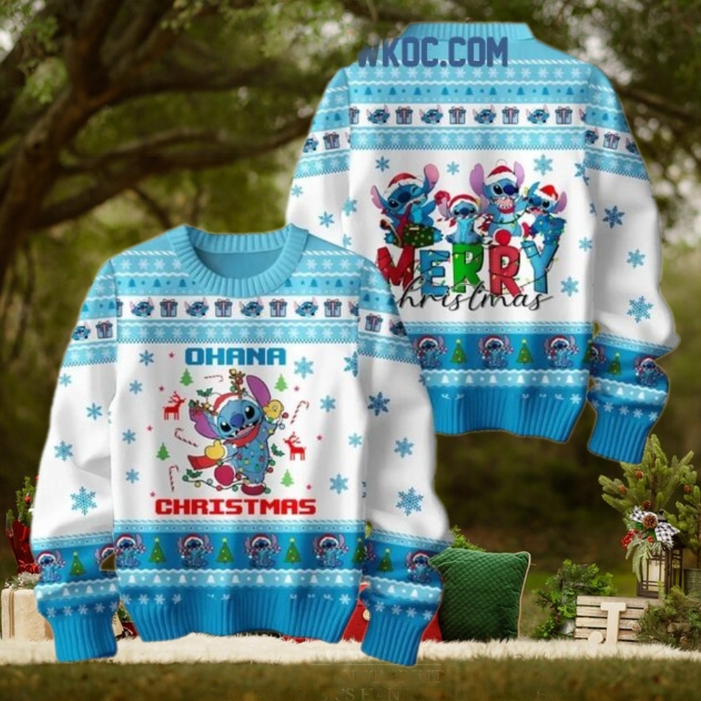 Stitch Ohana Christmas Merry Christmas To All Ugly Sweater Stitch Ohana Christmas Merry Christmas To All Ugly Sweater