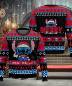 Stitch Ohana Christmas Sweater, Disney Ugly Sweater