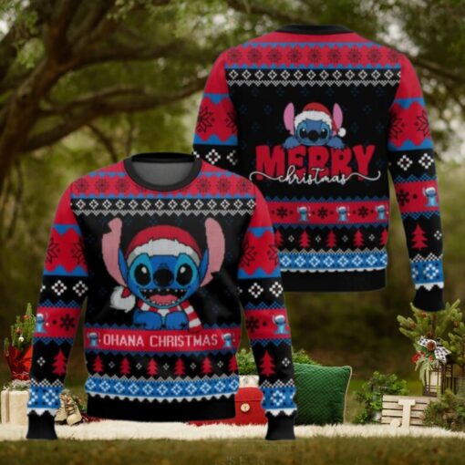 Stitch Ohana Christmas Sweater, Disney Ugly Sweater