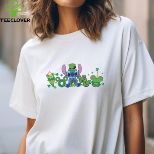Stitch Patricks Day Snack Shamrock shirt