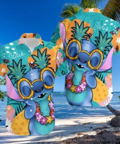 Stitch Retro Floral Pattern Disney Cruise 2023 Disney Hawaiian Shirt