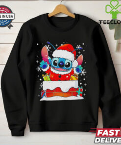 Stitch Santa Claus experiment Christmas shirt