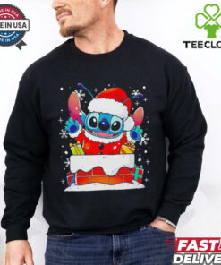 Stitch Santa Claus experiment Christmas shirt