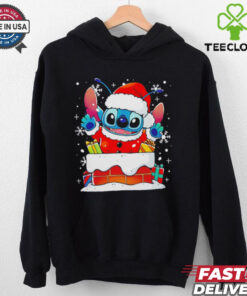 Stitch Santa Claus experiment Christmas shirt