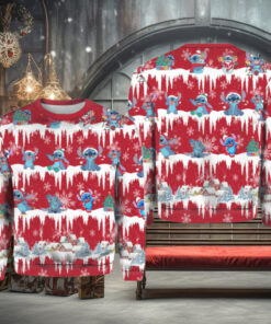 Stitch Snow Christmas Ugly Sweater