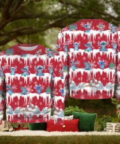 Stitch Snow Christmas Ugly Sweater