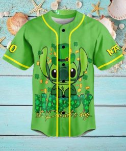 Stitch St. Patrick’s Day Lucky To Me Me Custom Baseball Jersey