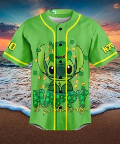 Stitch St. Patrick’s Day Lucky To Me Me Custom Baseball Jersey