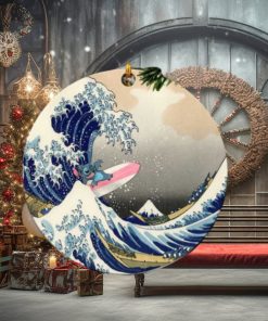 Stitch The Great Wave Japan Perfect Gift For Holiday Ornament