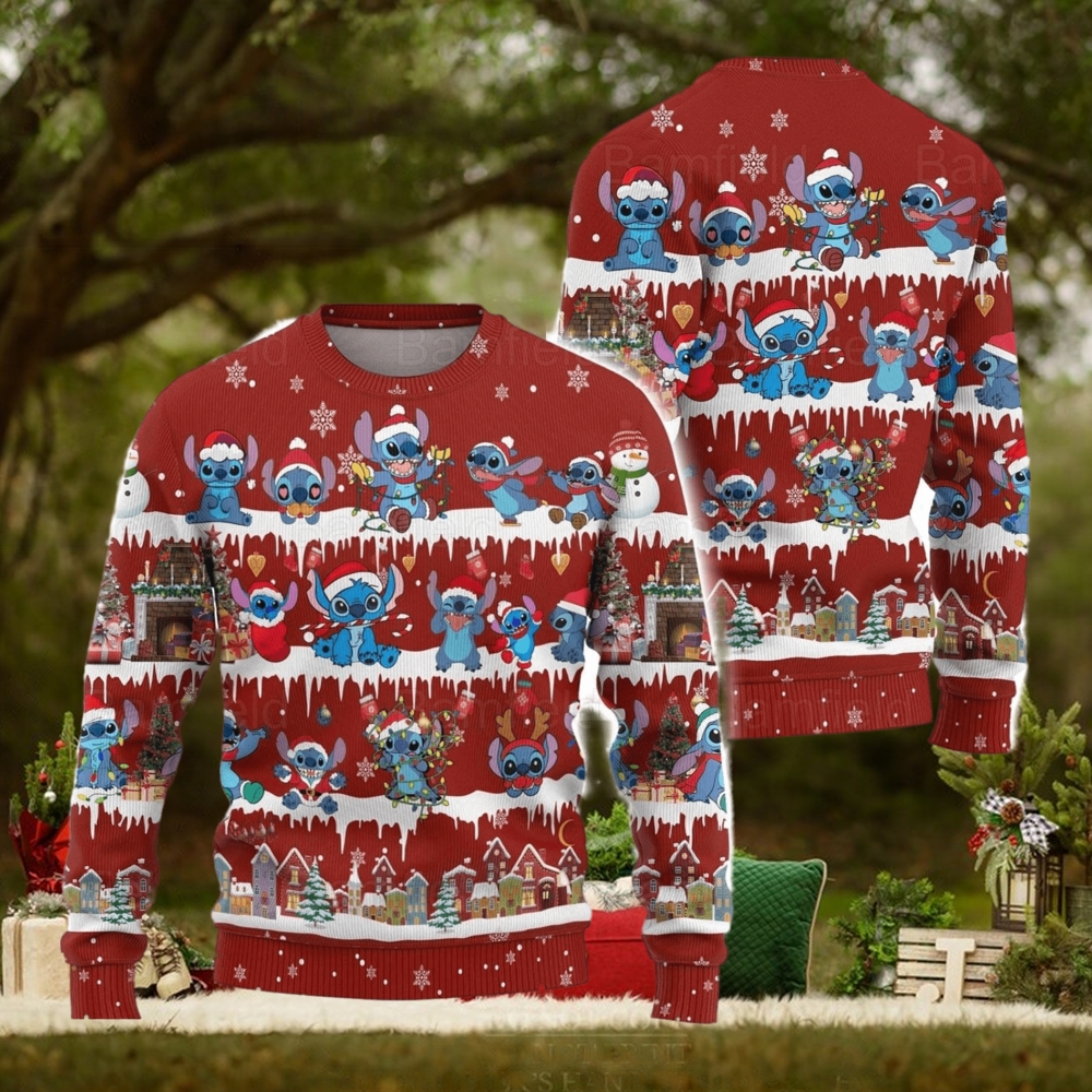 Stitch Ugly Christmas Sweater Men And Women Christmas Gift Sweater Stitch Ugly Christmas Sweater Men And Women Christmas Gift Sweater