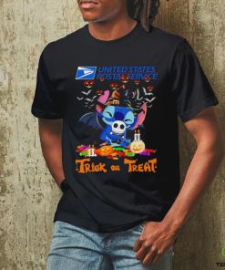Stitch United States Postal Service trick or treat Halloween tee shirt 3 Stitch United States Postal Service trick or treat Halloween tee shirt
