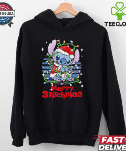 Stitch Xmas lights Merry Stitchmas Christmas shirt
