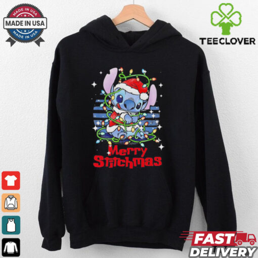 Stitch Xmas lights Merry Stitchmas Christmas shirt