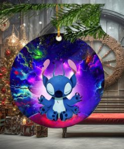 Stitch Yoga Love You To The Moon Galaxy Perfect Gift For Holiday Christmas Tree Gift Unique Ornament