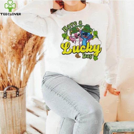 Stitch and Angel Have a lucky hoodie, sweater, longsleeve, shirt v-neck, t-shirt