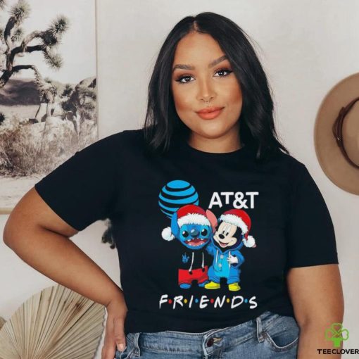 Stitch and Mickey Mouse AT and T Friends Merry Christmas Sweater