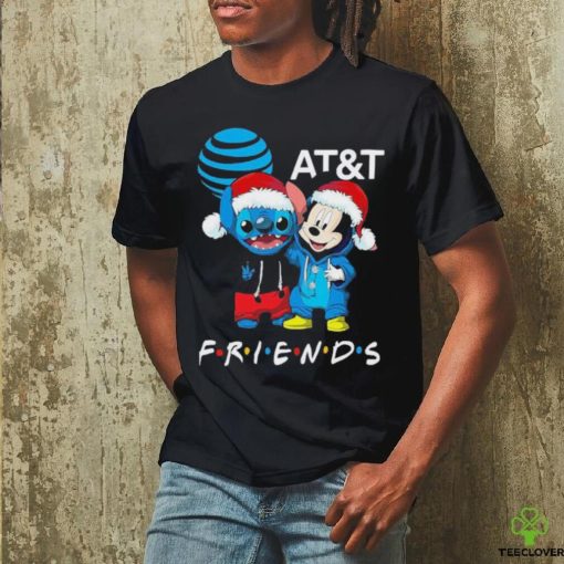 Stitch and Mickey Mouse AT and T Friends Merry Christmas Sweater
