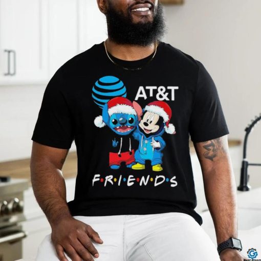 Stitch and Mickey Mouse AT and T Friends Merry Christmas Sweater