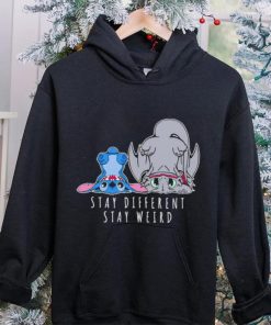 Stitch and Toothless stay different stay weird character funny shirt