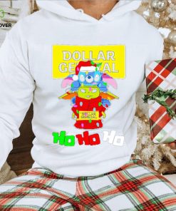 Stitch and baby Yoda Dollar General ho ho ho Christmas shirt 3 Stitch and baby Yoda Dollar General ho ho ho Christmas shirt