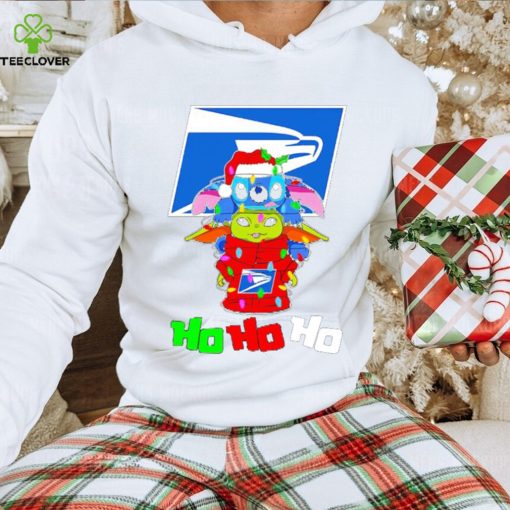 Stitch and baby Yoda USPS ho ho ho Christmas hoodie, sweater, longsleeve, shirt v-neck, t-shirt