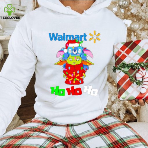 Stitch and baby Yoda Walmart ho ho ho Christmas hoodie, sweater, longsleeve, shirt v-neck, t-shirt