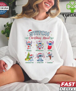 Stitch christmas mickey shirt