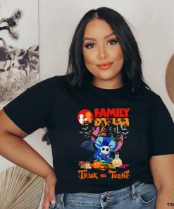 Stitch family dollar trick or treat Halloween tee shirt