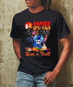 Stitch family dollar trick or treat Halloween tee shirt 3 Stitch family dollar trick or treat Halloween tee shirt
