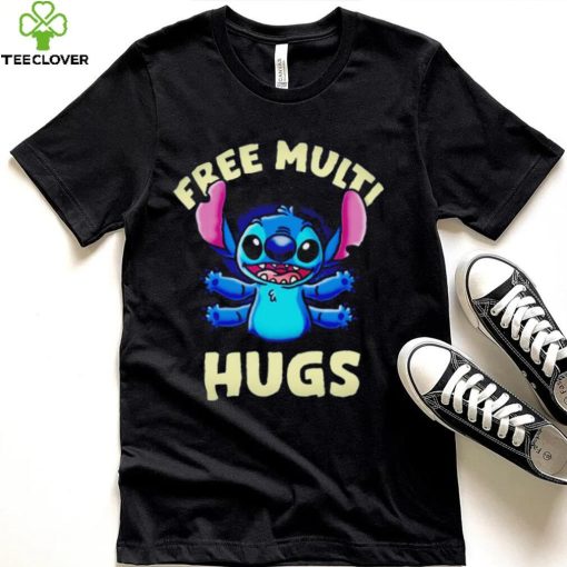 Stitch free multi hugs shirt