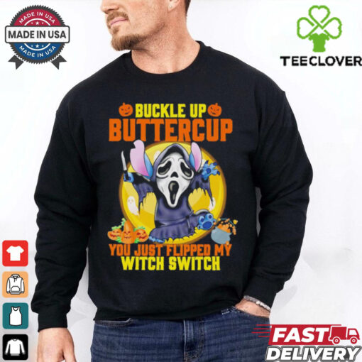 Stitch ghostface buttercup you just flipped my witch switch shirt