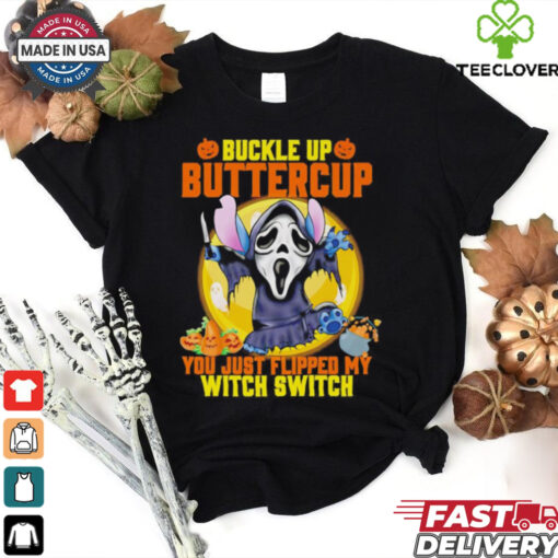 Stitch ghostface buttercup you just flipped my witch switch shirt