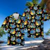 Big Bad Wolf Disney Cactus Pattern All Over Print Hawaiian Shirt   Black