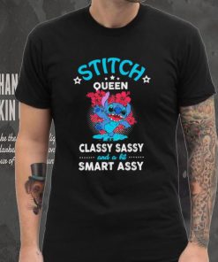Stitch queen classy sassy and a bit smart assy character funny shirt