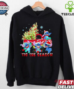 Stitch tis the season Christmas tree shirt