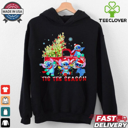 Stitch tis the season Christmas tree shirt