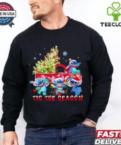 Stitch tis the season Christmas tree shirt