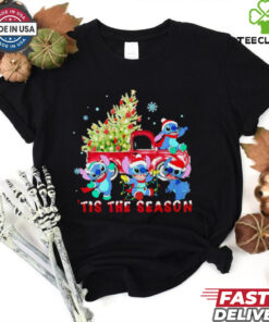 Stitch tis the season Christmas tree shirt