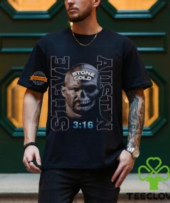 Stone Cold Steve Austin Skull Face Black T shirt