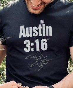 Stone Cold Steve Austin WWE Autographed Austin 3 16 T Shirt