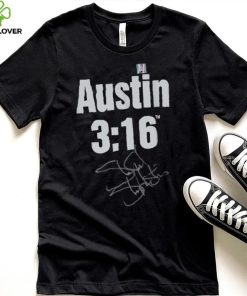 Stone Cold Steve Austin WWE Autographed Austin 3 16 T Shirt