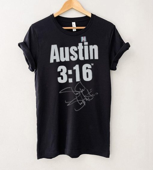 Stone Cold Steve Austin WWE Autographed Austin 3 16 T Shirt