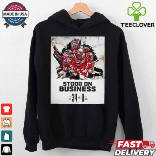 Stood On Business Final Alabama Crimson Tide 34 – 0 Missouri Tigers Poster t shirt