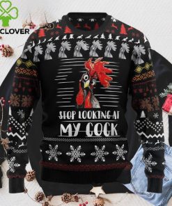 Stop Looking At My Cock Ugly Christmas Sweater, Xmas Sweatshirt