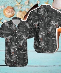 Stormtrooper Darth Vader Tropical Black Button Shirt For Fans