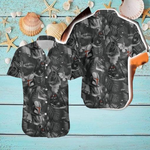 Stormtrooper Darth Vader Tropical Black Button Shirt For Fans