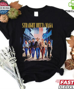 Straight Outta Maga 2024 Trump cowboy team shirt
